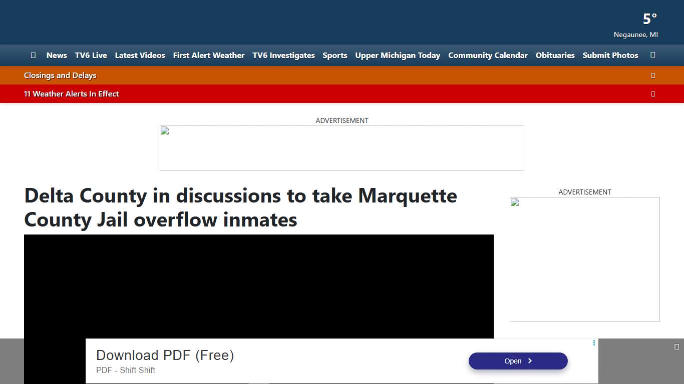 Delta County in discussions to take Marquette County Jail overflow inmates